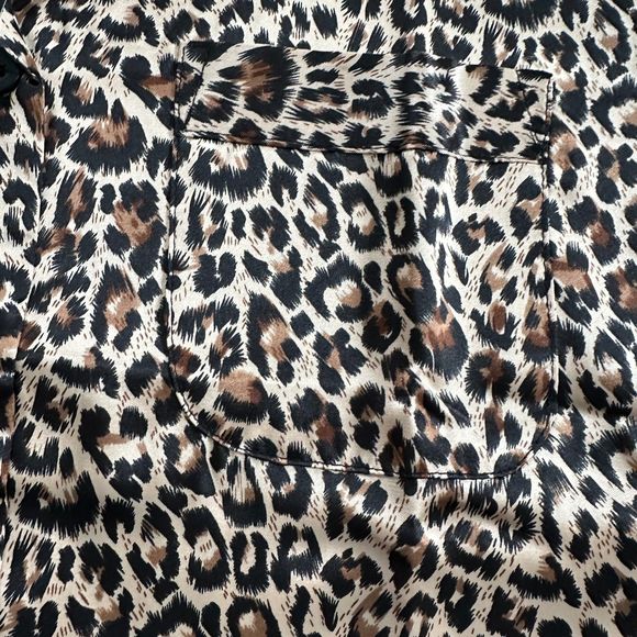 Alexander Del Rossa Satin Pajamas Pockets, PJ and Matching Sleep Mask Size M New - Picture 6 of 10